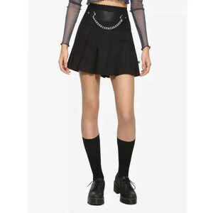 Royal Bones Daang Goodman black pleated chain skirt Size Small